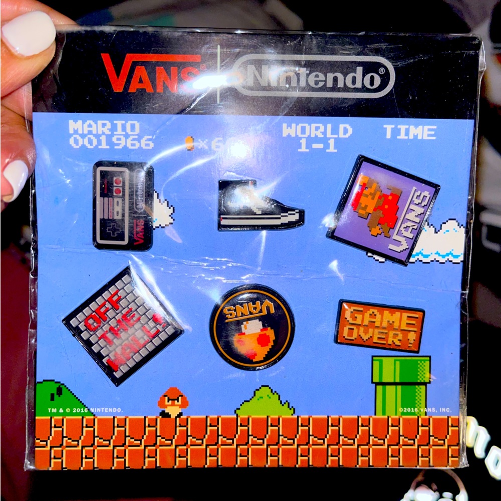 vans x Nintendo exclusive pins
